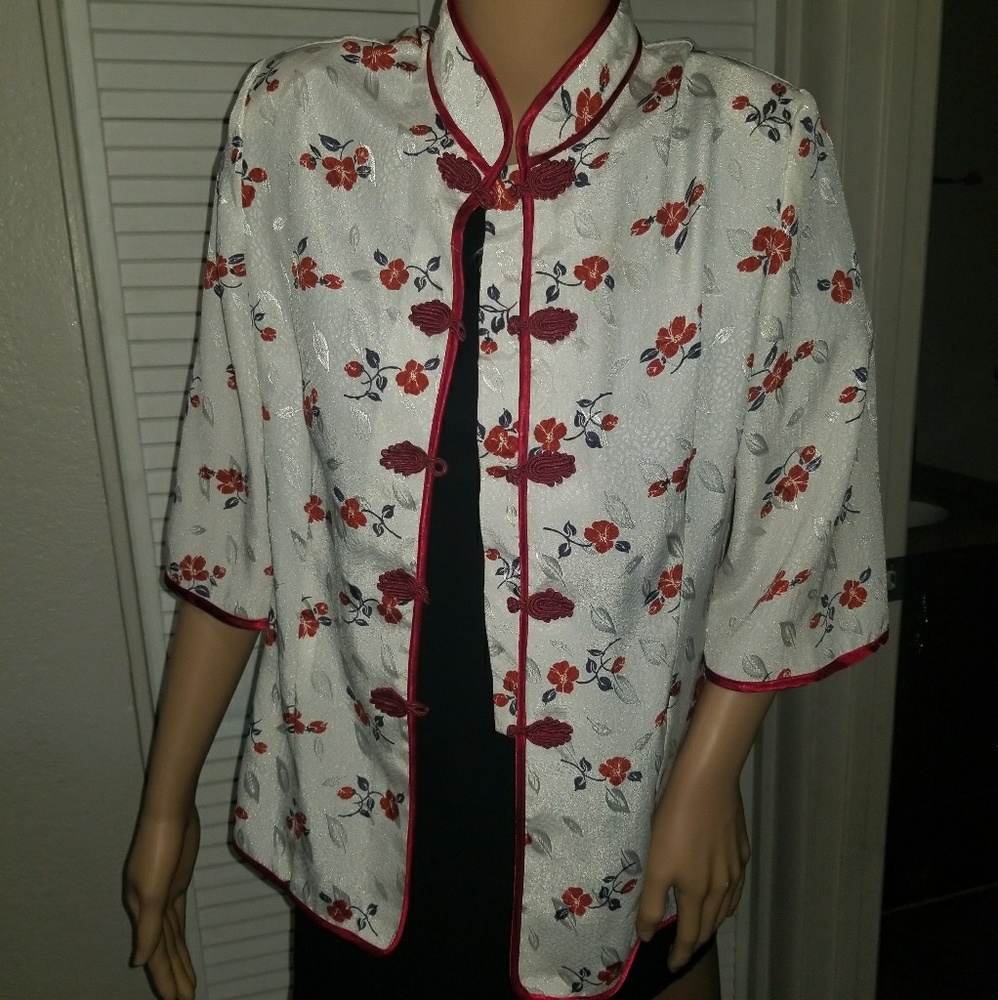 Authentic vintage Mandarin style blouse